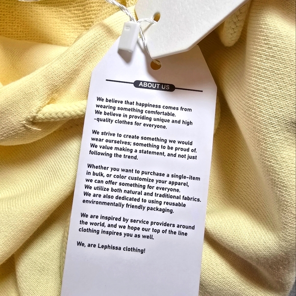 Womens Yellow Hoodie w/ Floral Embroidery LARGE - Picture 12 of 13